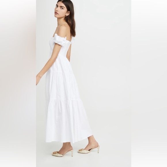 Staud Elio Dress size 4 white NWOT - Picture 5 of 13